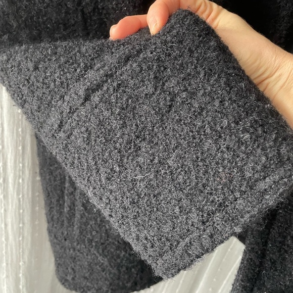 Sezane Leo Women's Black Wool Jacket - Picture 10 of 12